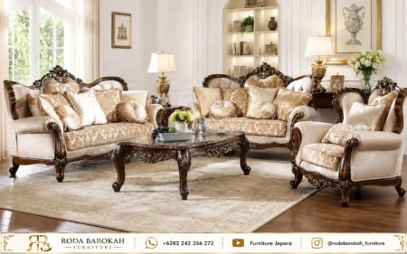 Model Sofa Tamu Mewah Ukiran Jati Jepara Salak Tua