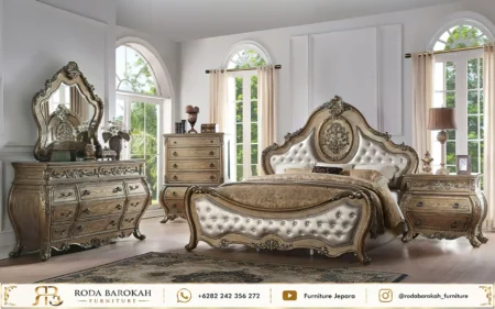 Set Kamar Tidur Mewah Ukiran Jepara Antique Style