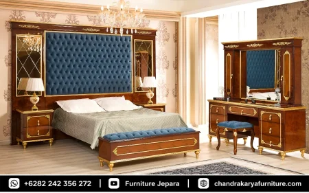 Set Kamar Tidur Mewah Wall Panel Backdrop