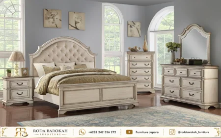 Set Kamar Tidur Style Mewah American Farmhouse Shabby Chic