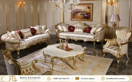 Set Ruang Tamu Sofa Ukir Klasik Luxury Desain Mewah