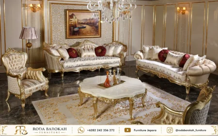 Set Ruang Tamu Sofa Ukir Klasik Luxury Desain Mewah