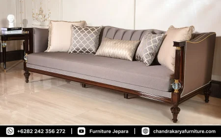 Sofa Ruang Tamu Mewah Jati Model Sultan Series