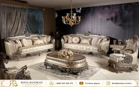 Sofa Ruang Tamu Mewah Klasik Style Eropa Luxury
