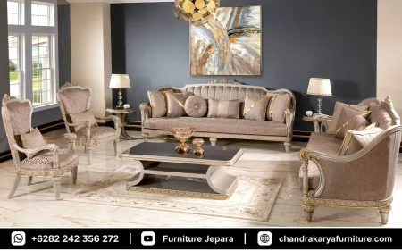 Sofa Tamu Utama Ukir Klasik Modern Luxury Collection
