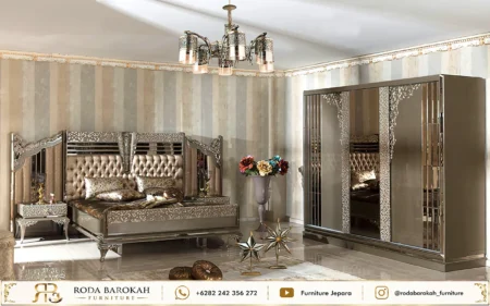 Desain Kamar Tidur Utama Modern Luxury Perak Mewah