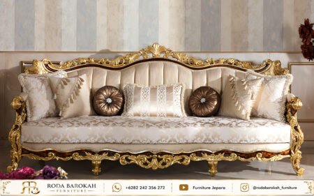 Model Kursi Tamu Mewah Sofa Klasik Eropa Ukir Gold Jepara