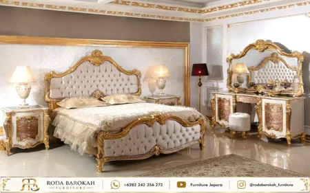 Set Kamar Tidur Ukiran Kayu Jepara Sultan Luxury Terbaru