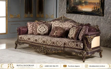 Sofa Tamu Mewah Ukir Jepara Style Imperial Rococo