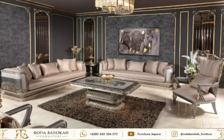 Model Set Sofa Tamu Ukiran Kayu Jepara Sultan Luxury