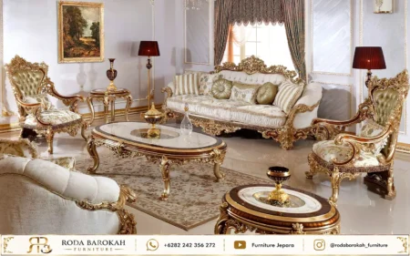 Model Terbaru Sofa Mewah Ruang Tamu Klasik Eropa Cushion