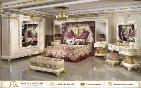 Set Tempat Tidur Ukiran Kayu Jepara Sultan Classy