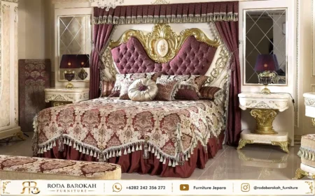 Set Tempat Tidur Ukiran Kayu Jepara Sultan Classy